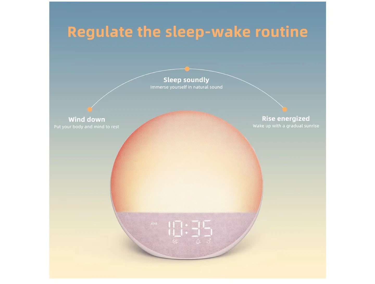 Odokee H03 Sunrise Alarm Clock White Noise Machine