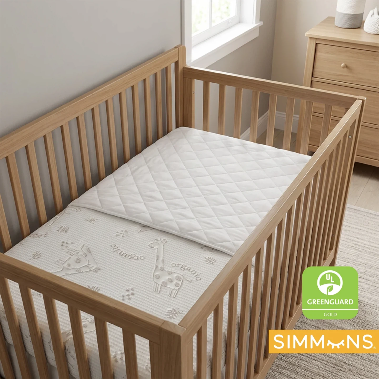 Simmons "Organic Cotton" Crib and Toddler Mattress M7 - photo 2
