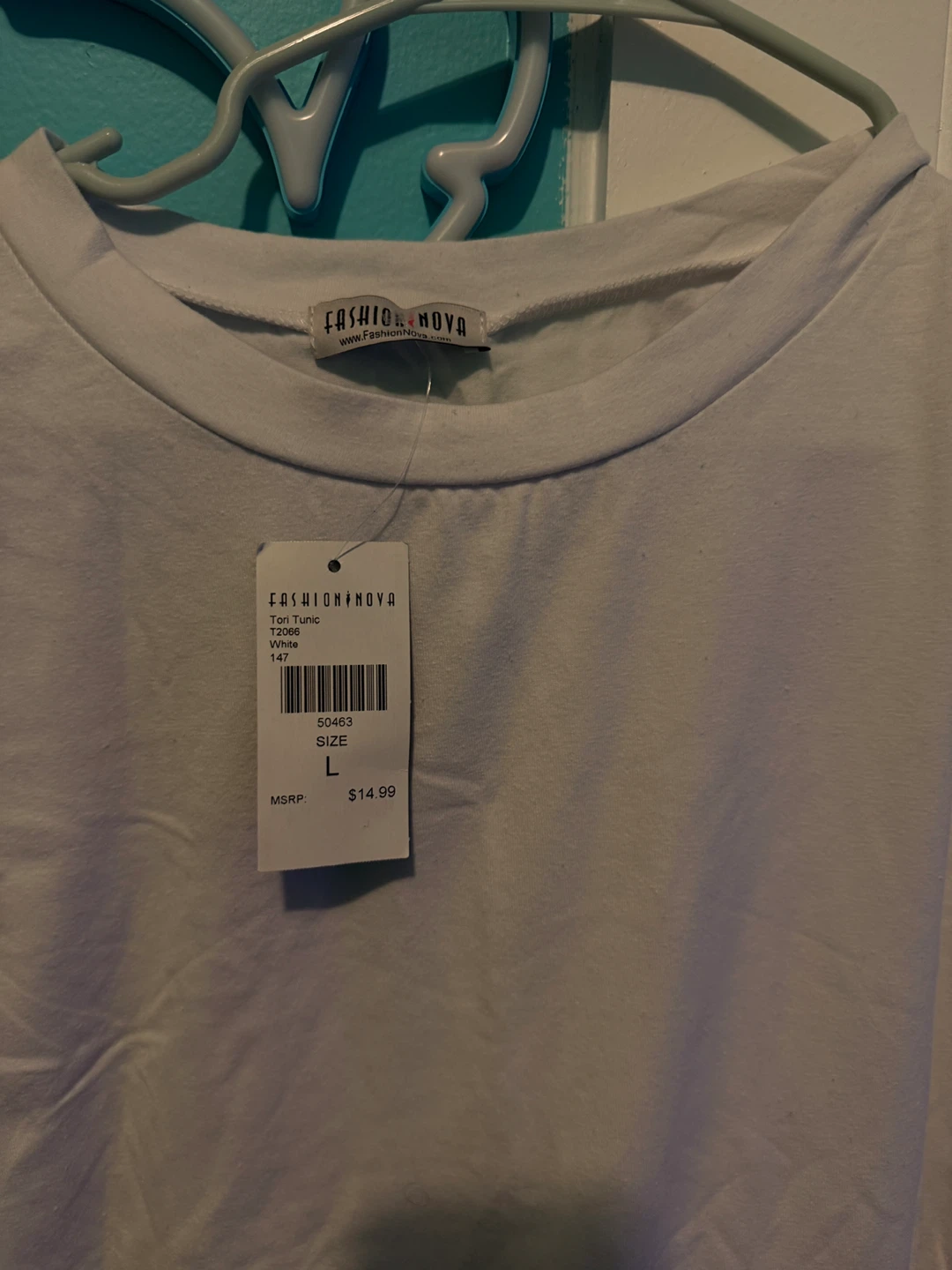 Fashion Nova White Tori Tunic T-Shirt Dress - photo 2