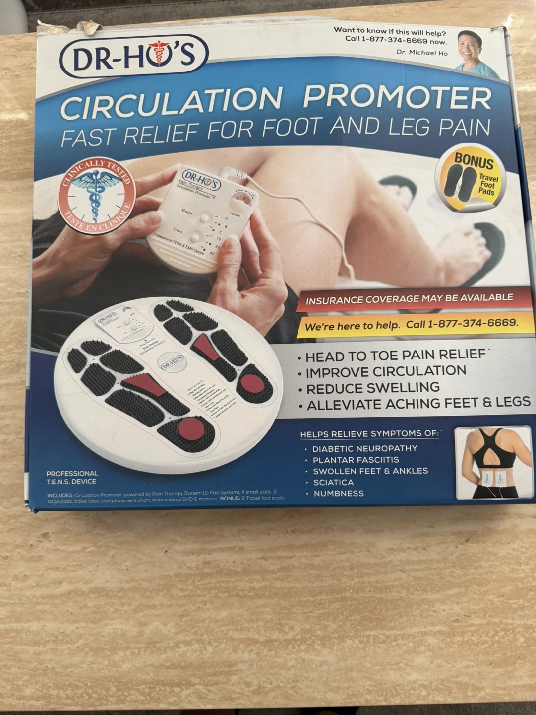 Dr-Ho's Circulation Promoter Fast Relief for Foot and Leg Pain