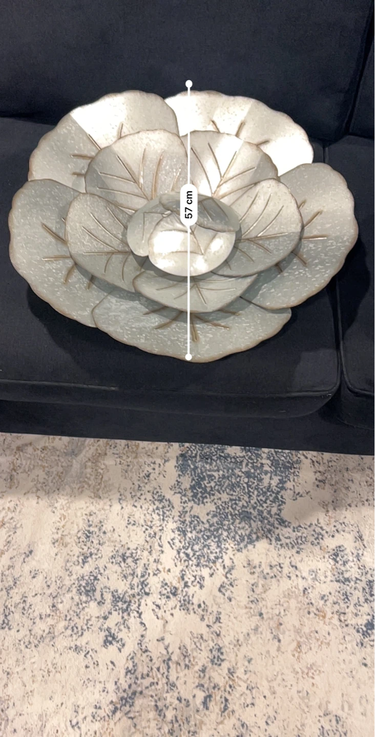 Metal Rose Wall Decor - 57 cm - photo 2
