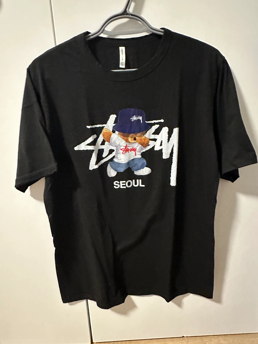 Stüssy Seoul Bear T-Shirt - Black