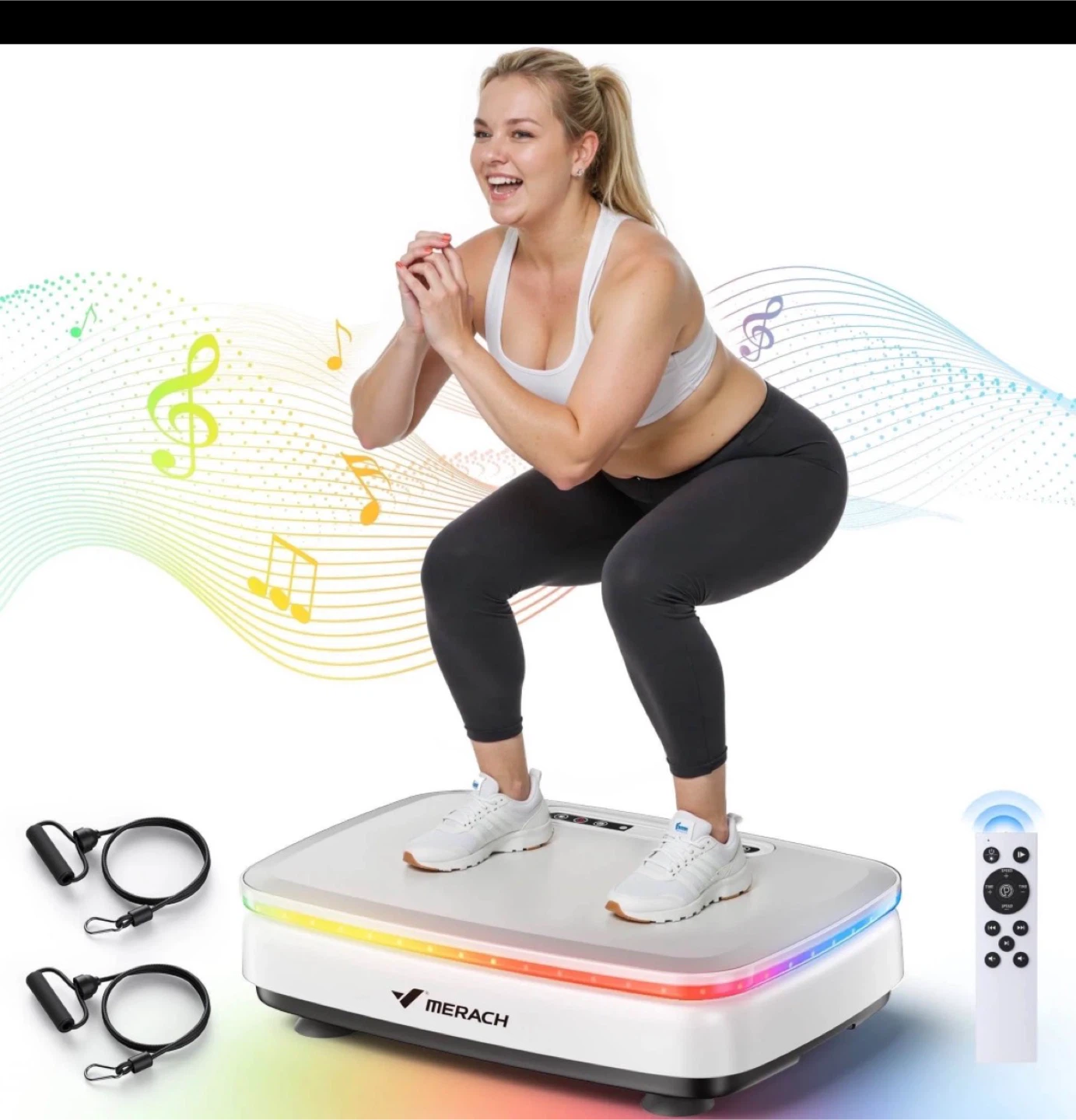 Merach Vibration Plate with Loop Bands & Remote - photo 2
