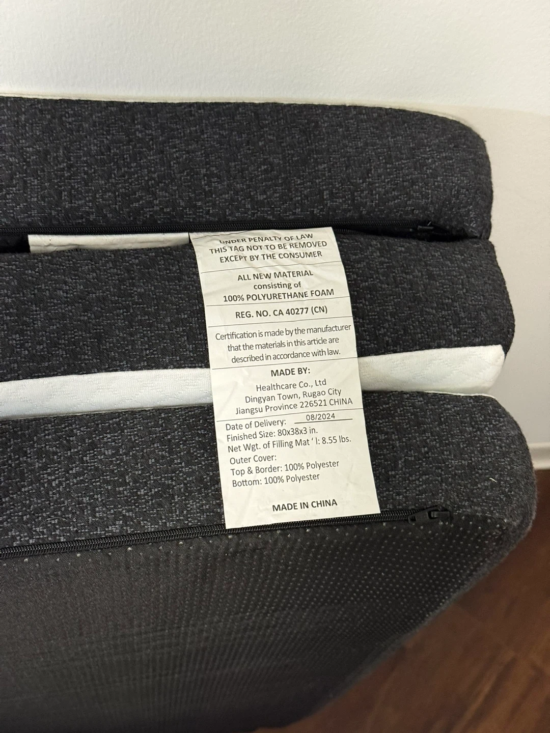 Twin XL Tri-Fold Memory Foam Mattresses - photo 3