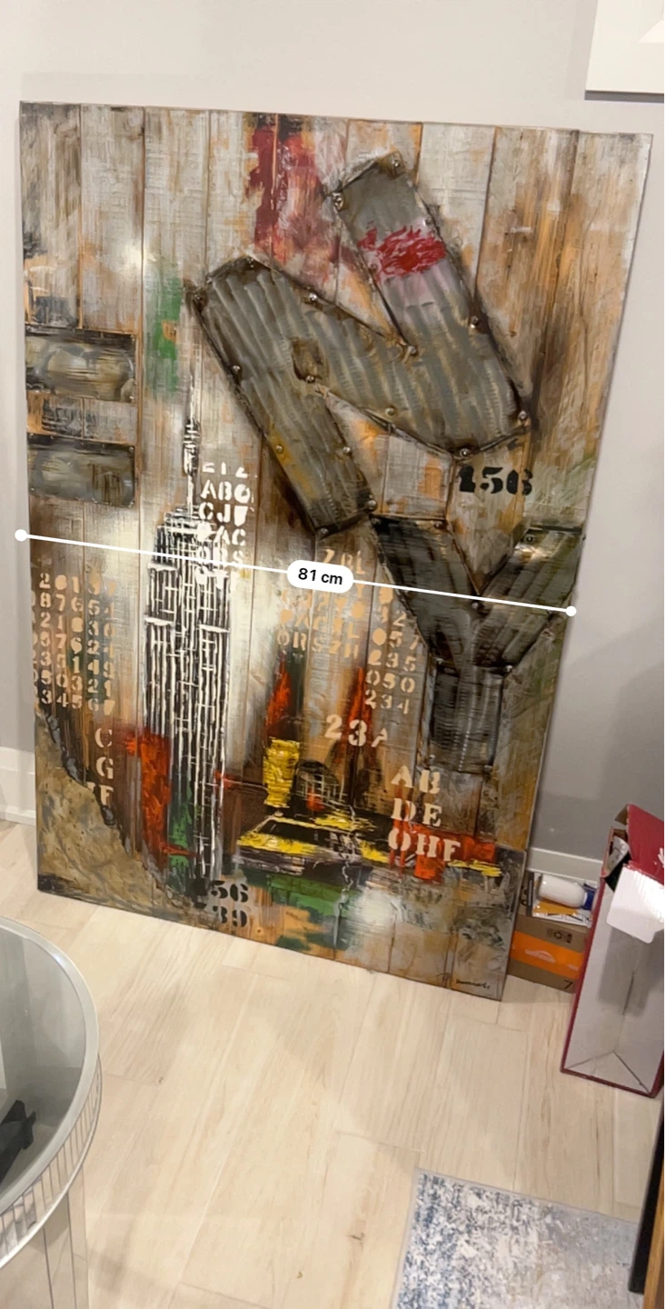 Large New York City Skyline Wall Art Decor