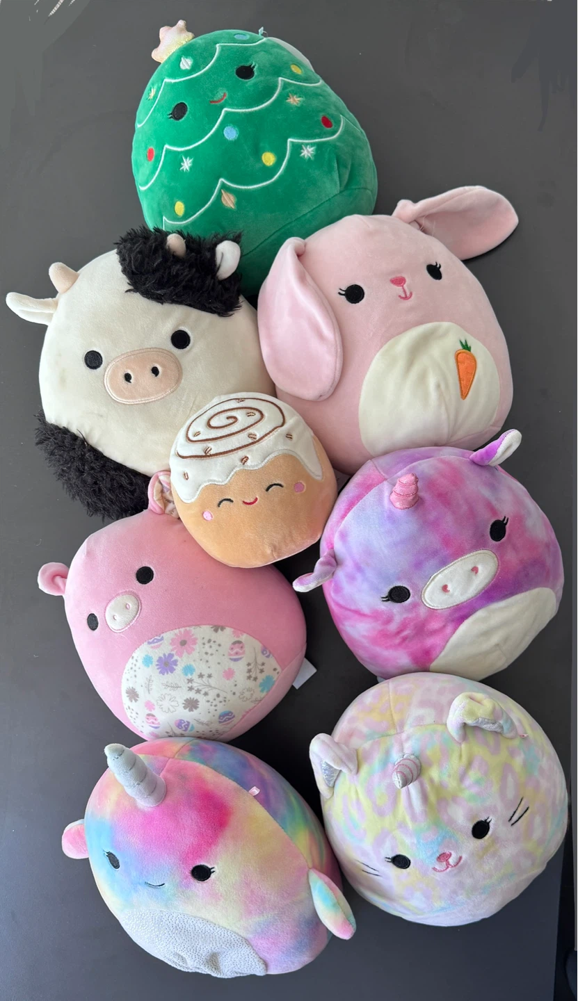 Squishmallows Plush Toys Bundle (7 items)