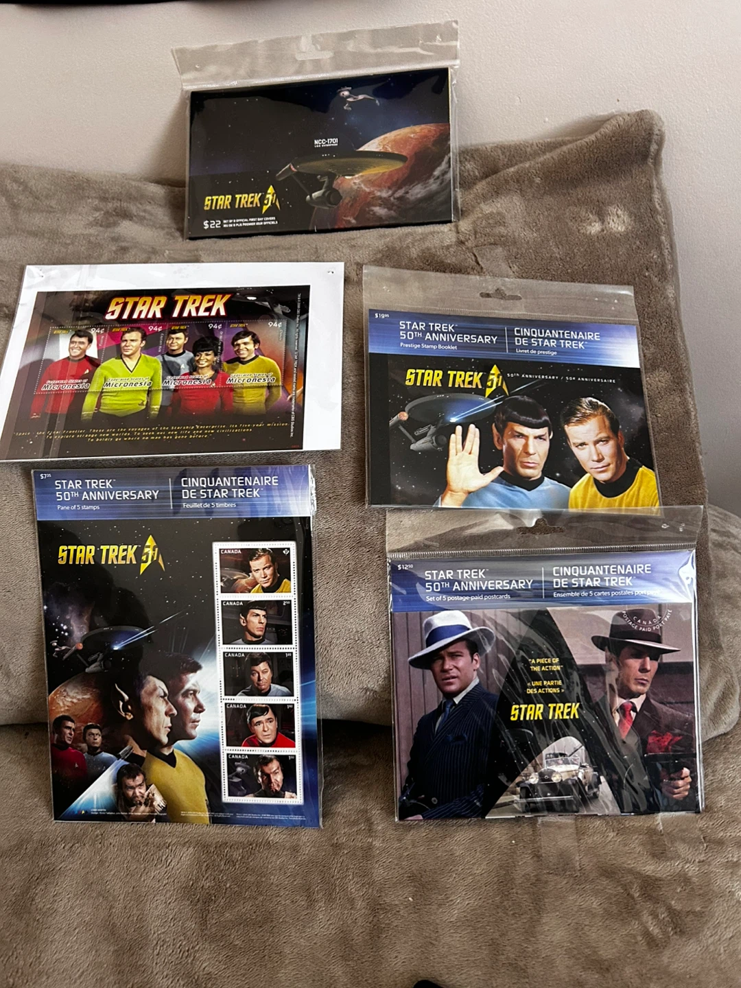 Star Trek 50th Anniversary Stamp Booklets and Postcards