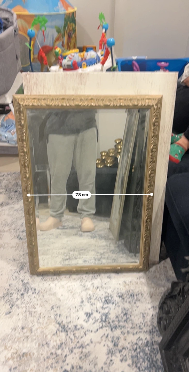 Ornate Gold Framed Mirror - 77 cm x 78 cm - photo 2
