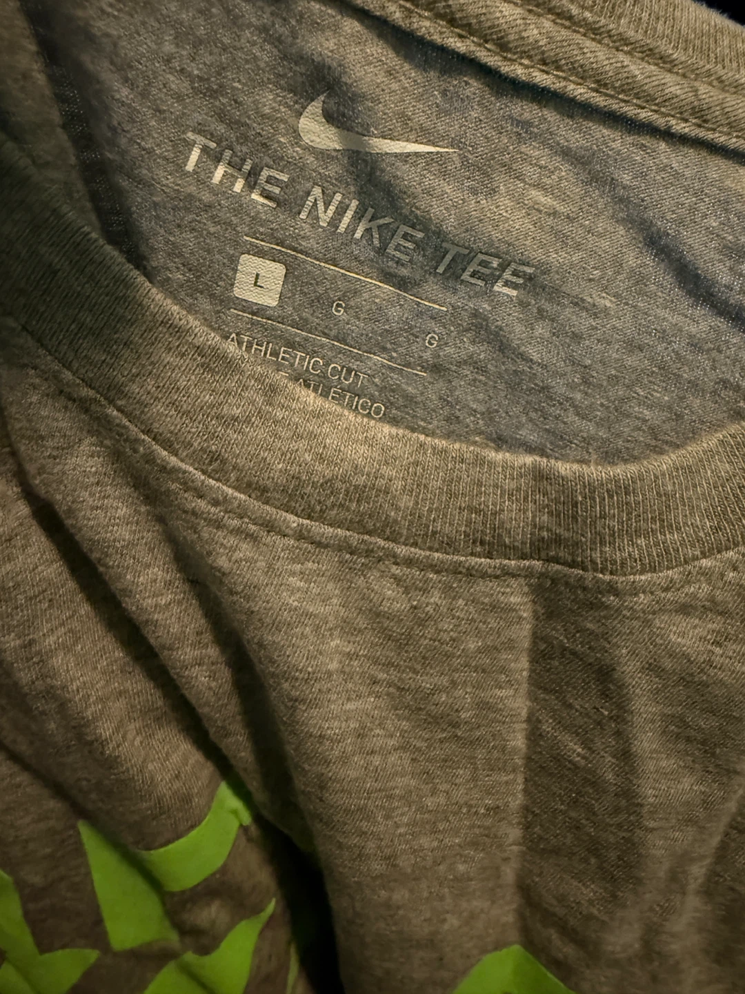 Nike The Nike Tee Men's Gray Athletic Cut T-Shirt - photo 2