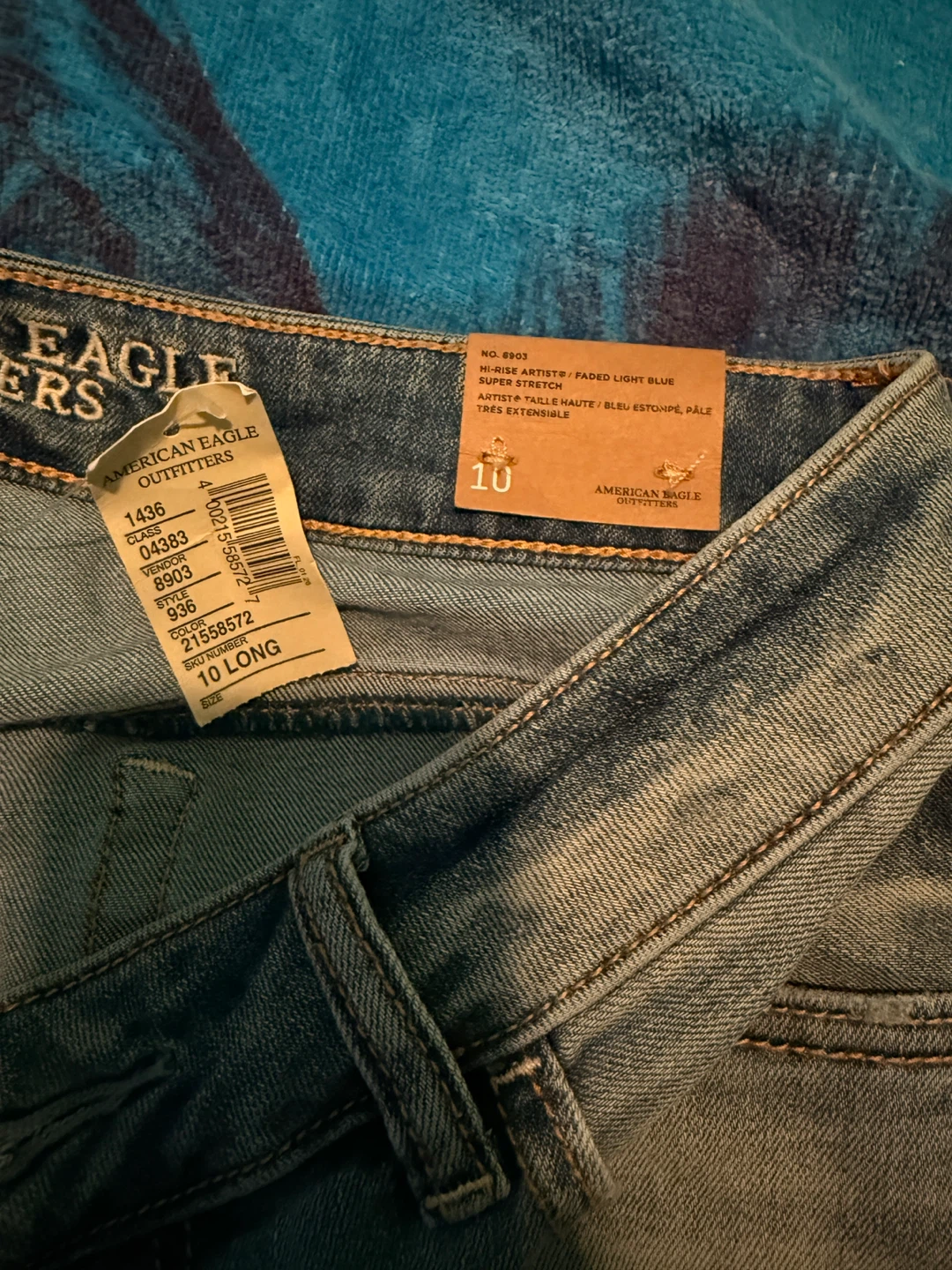 American Eagle Outfitters "Hi-Agist" Flare Jeans - Size 10 Long - photo 2