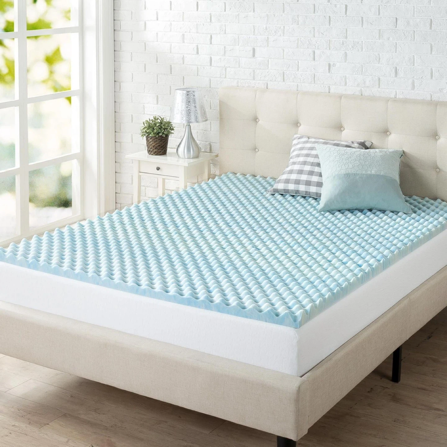 Zinus Spa Sensations 2in Memory Foam Air Flow Topper - King