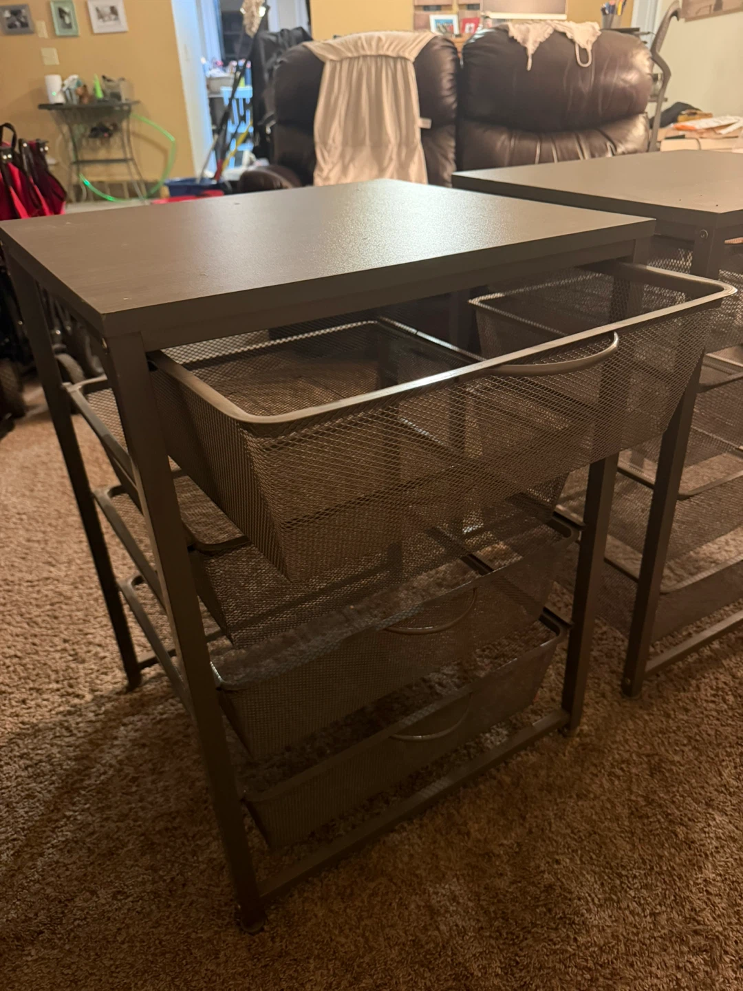 Set of 2 Grey Storage Drawers - photo 2