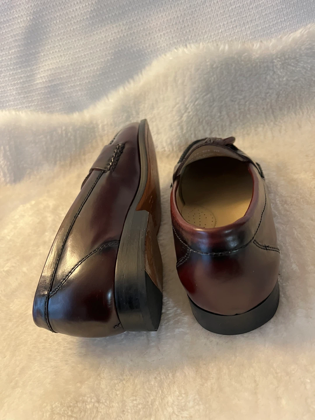 Bass Leather Tassel Loafer Shoes Burgundy - photo 5