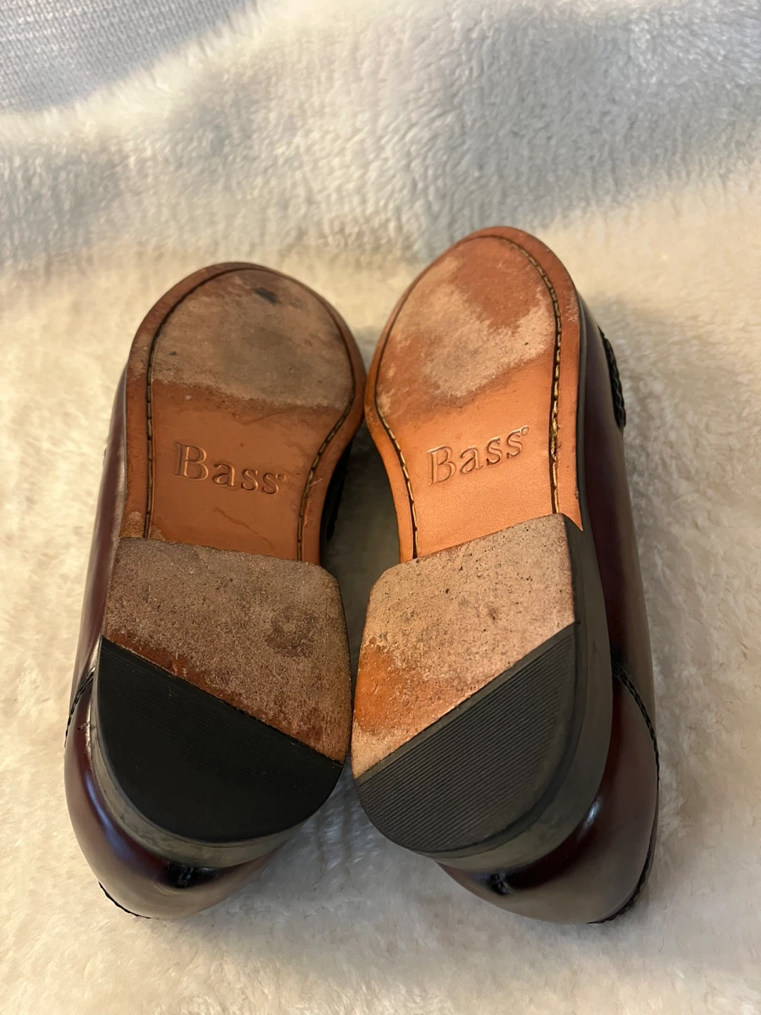 Bass Leather Tassel Loafer Shoes Burgundy - photo 4