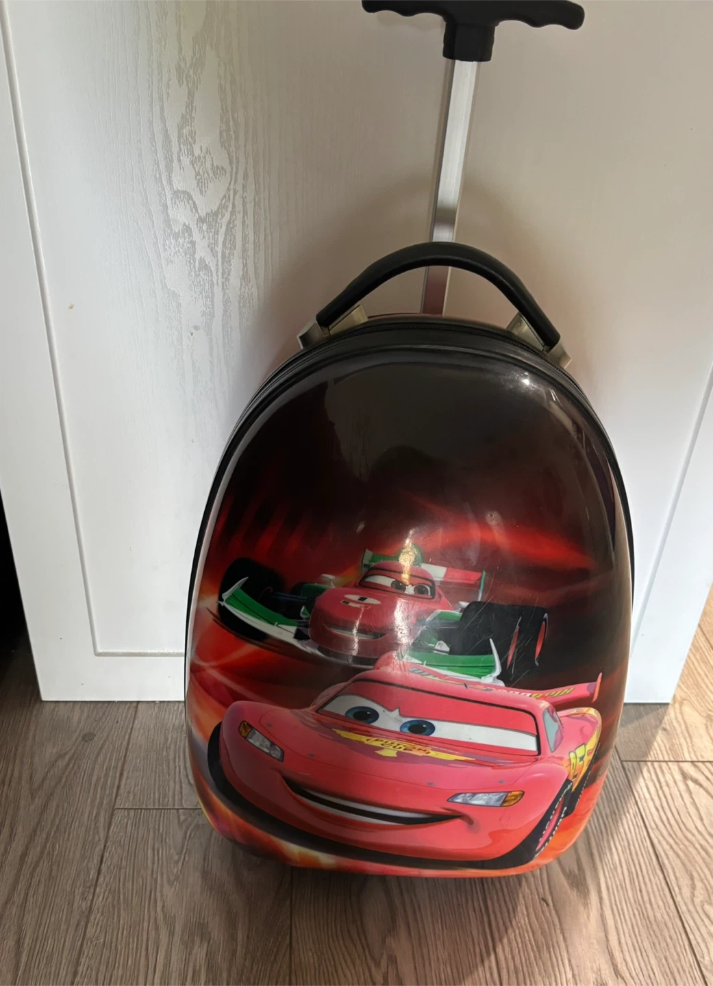 Hey’s Disney Cars Lightning McQueen Rolling Luggage Suitcase - photo 2