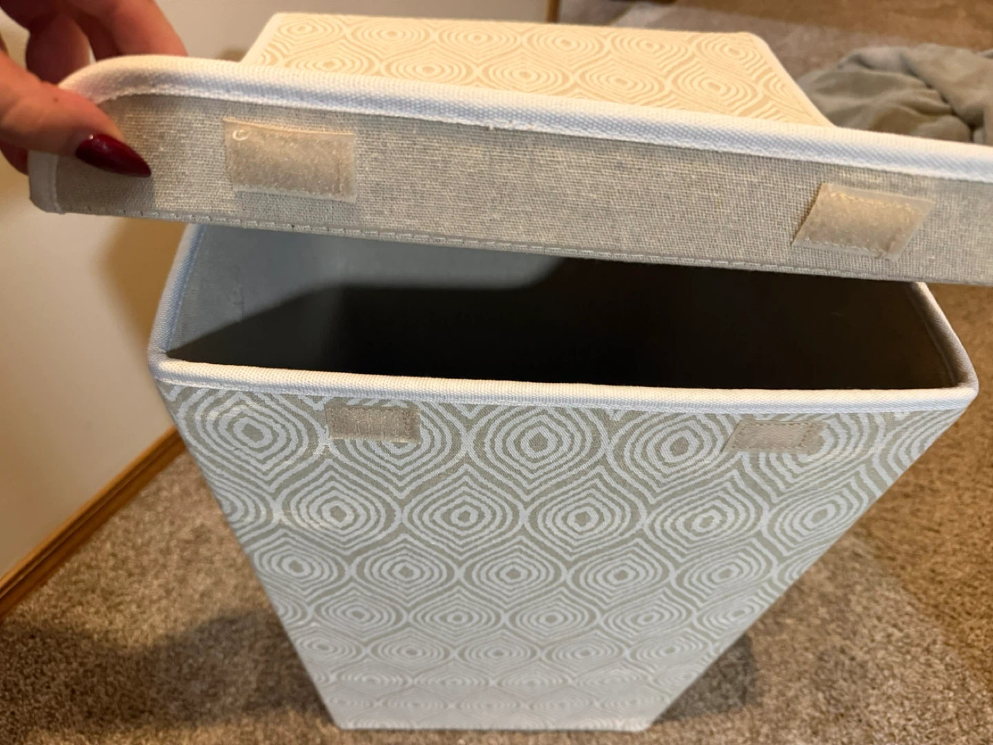 Fabric Laundry Hamper with Lid - photo 4