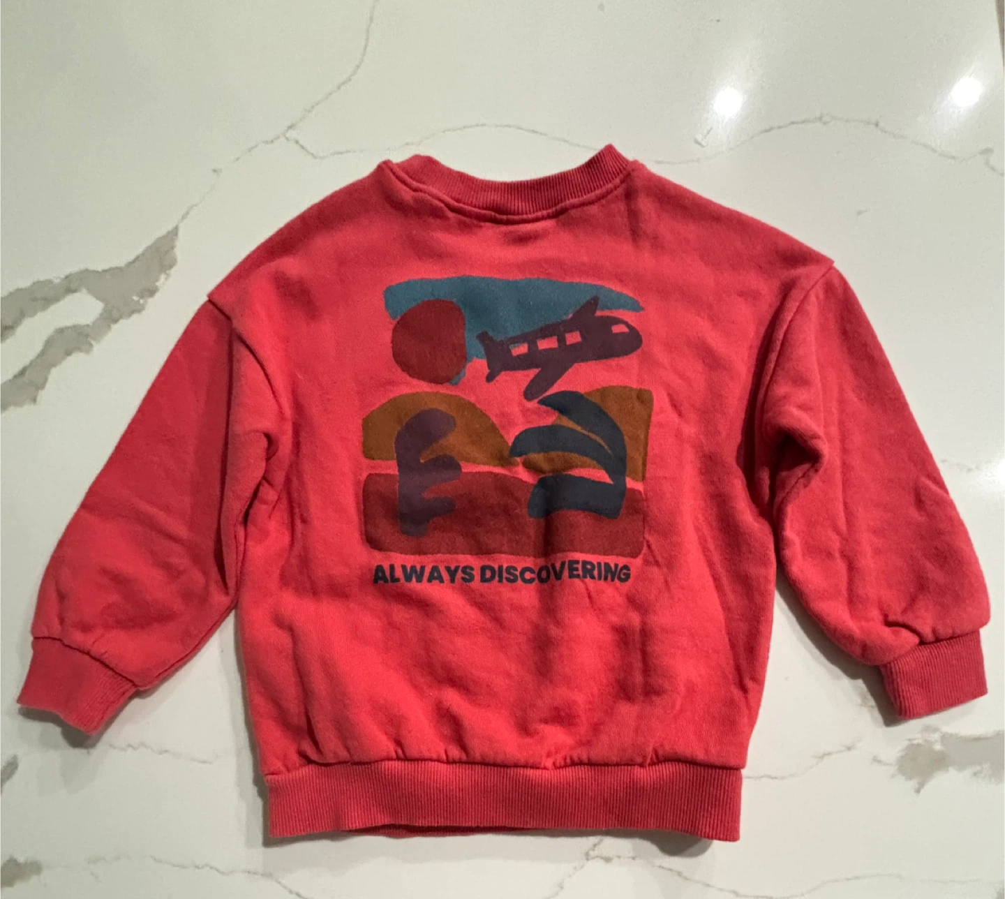 New Zara Red Sweatshirt with tag.  Size 2-3 Years - photo 5