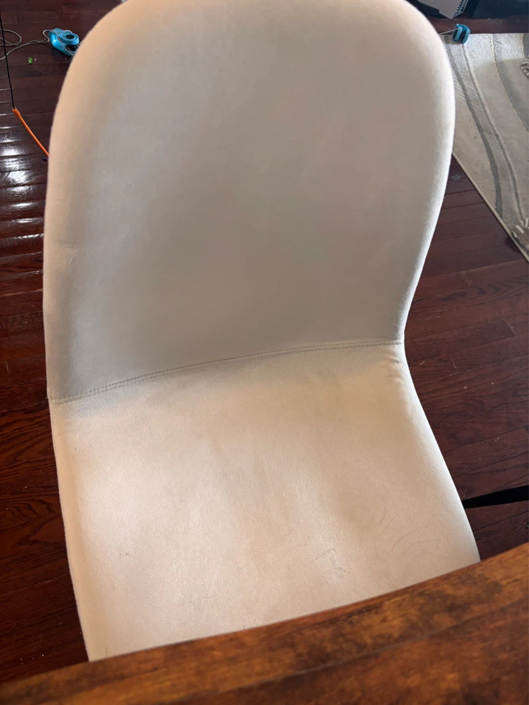 Light Beige Upholstered Dining Chair