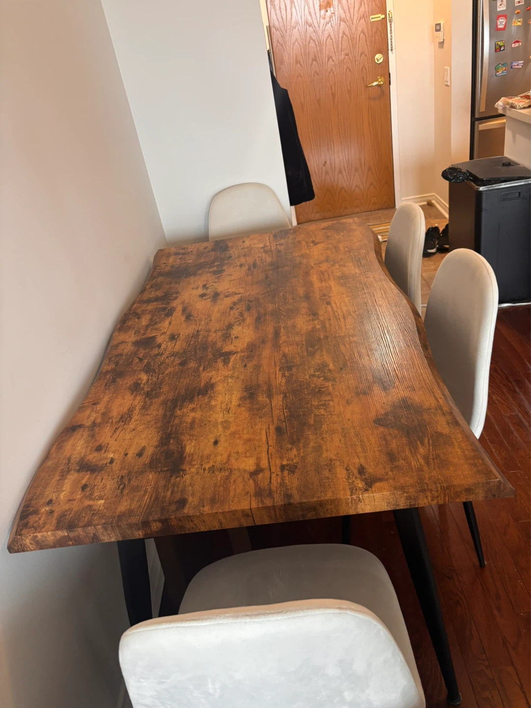 Light Beige Upholstered Dining Chair - photo 5