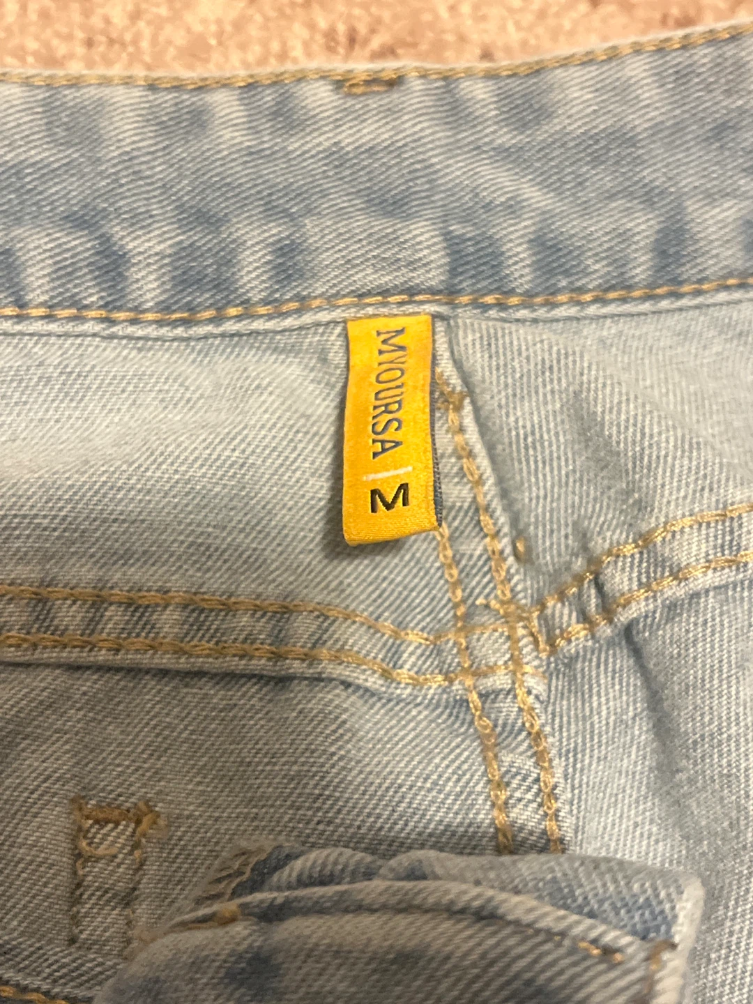 MYOURSA Wide Leg Jeans - Light Wash - Size M - photo 3