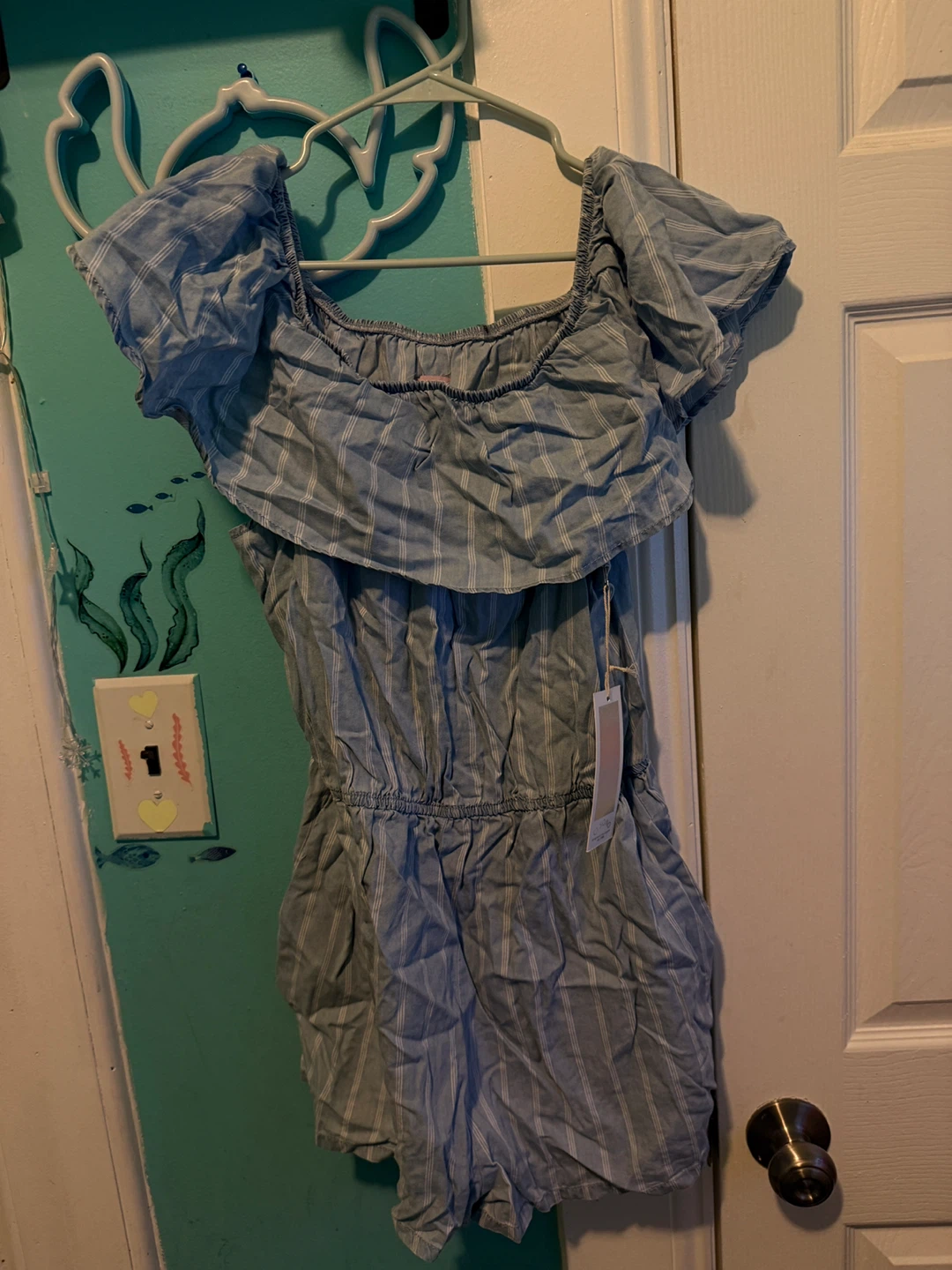 C ISON Striped Romper - Size L