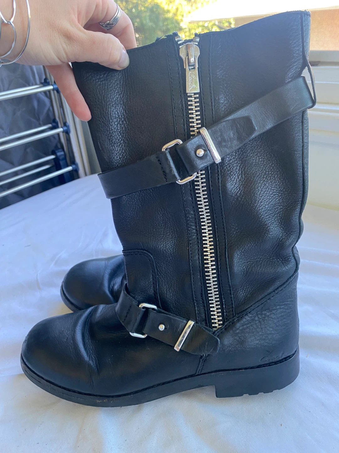 COACH Vanessa moto boot
