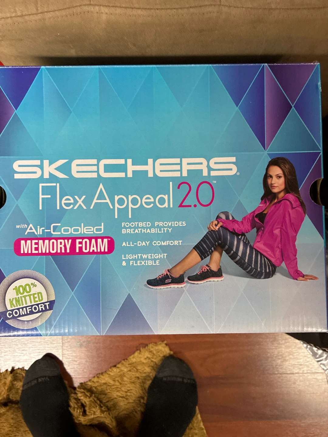 Skechers Flex Appeal 2.0 Women's  Grey Knit Slip-On Shoes