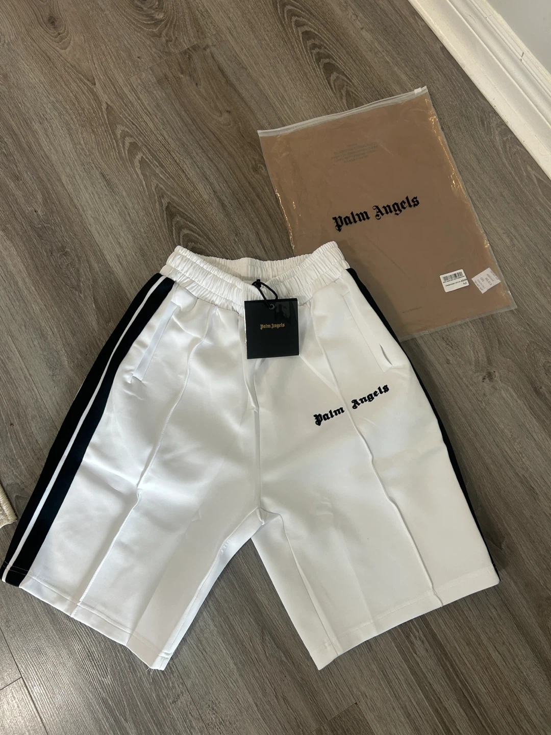 Palm Angels White Shorts