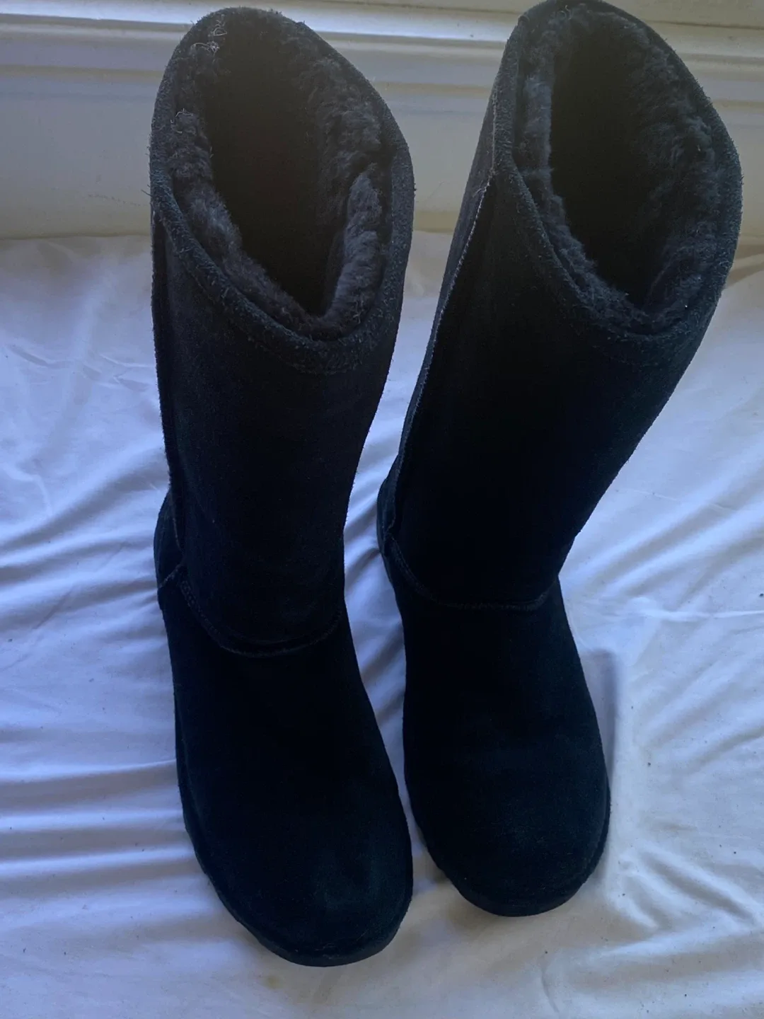 BearPaw Black Suede Boots