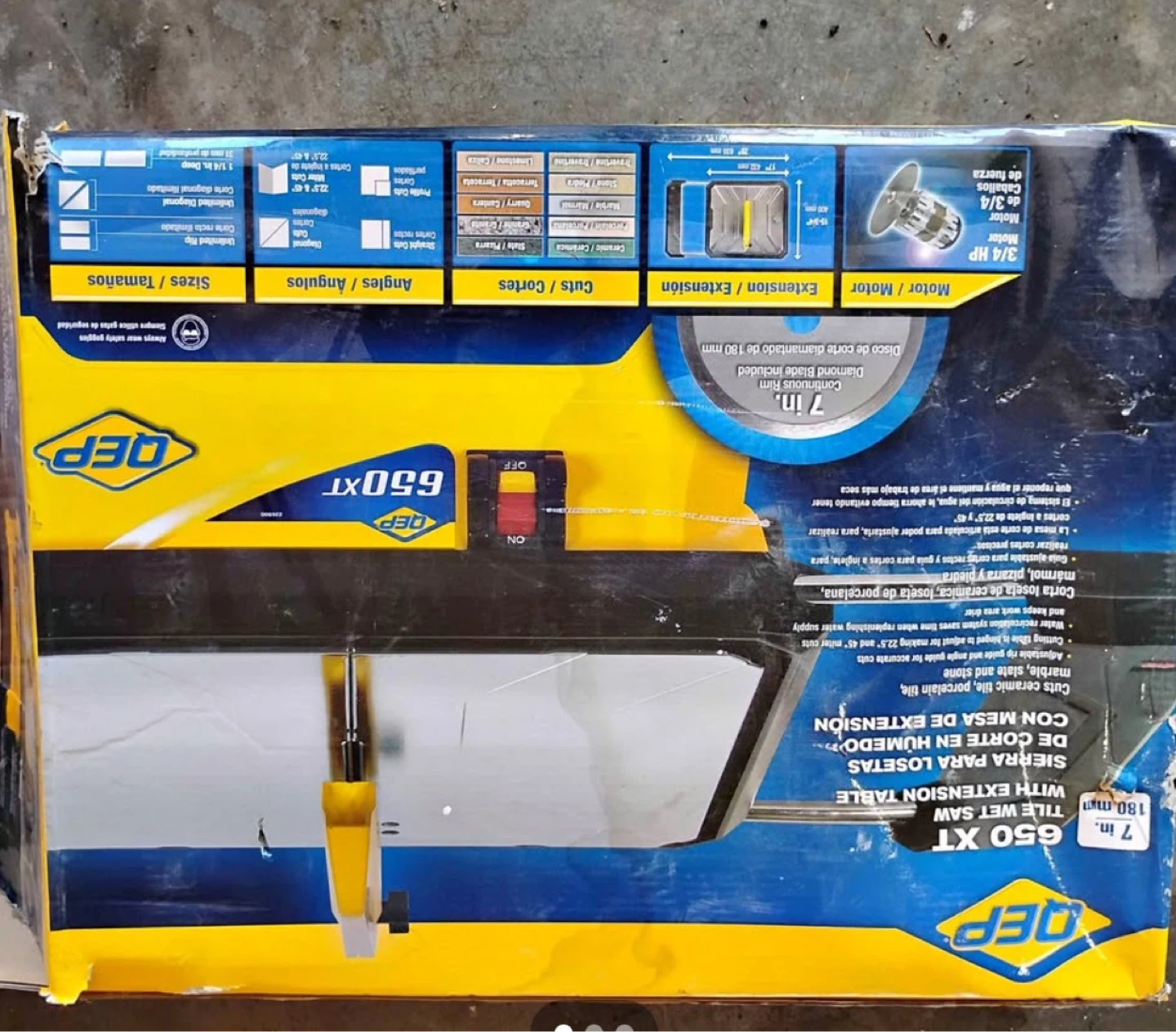 QEP 650 XT Tile Wet Saw with Extension Table