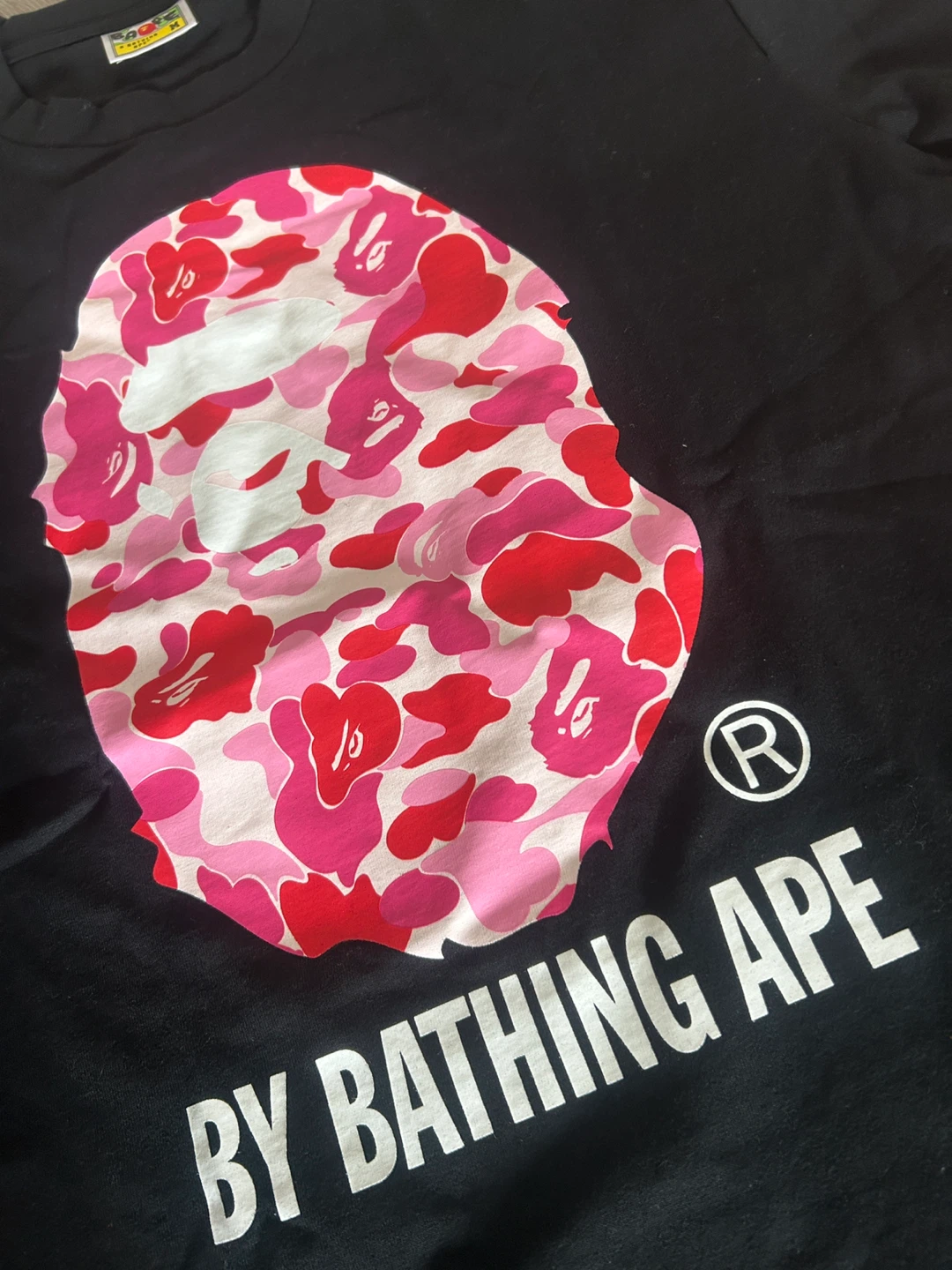 A Bathing Ape BAPE Camo T-Shirt Black Pink Camo - Medium - photo 2