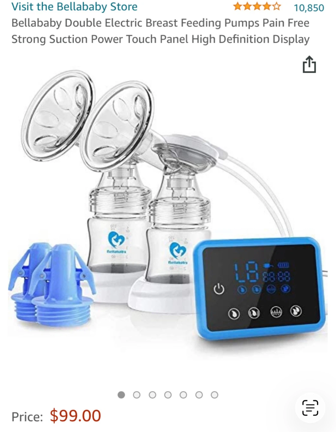 Bellababy Duo Rechargeable Electric Breastpump BLA8015-02