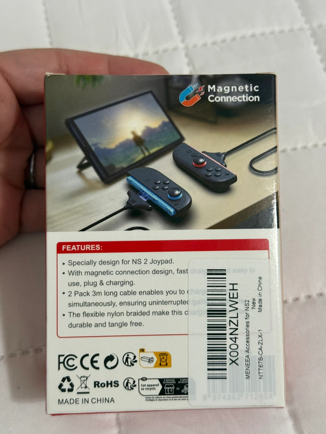 2-in-1 Magnetic Charging Cable for NS 2 Joypad