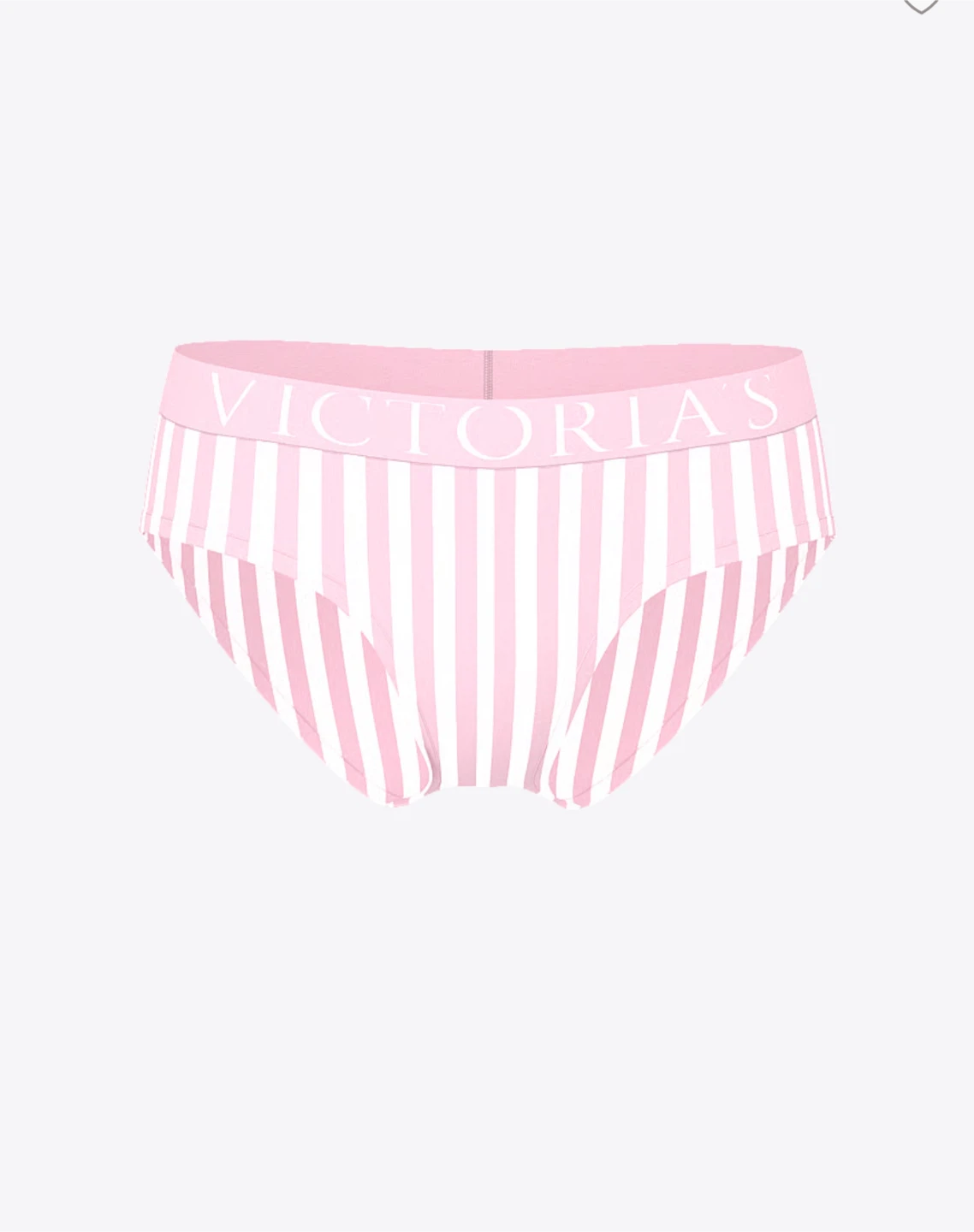 Victoria's Secret Pink & White Striped Briefs - Size S