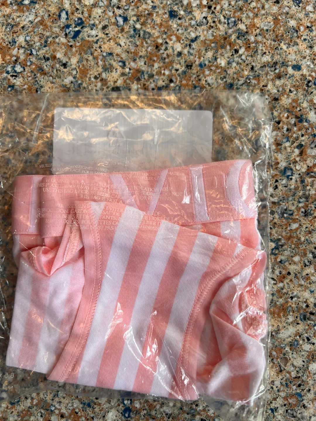 Victoria's Secret Pink & White Striped Briefs - Size S - photo 2