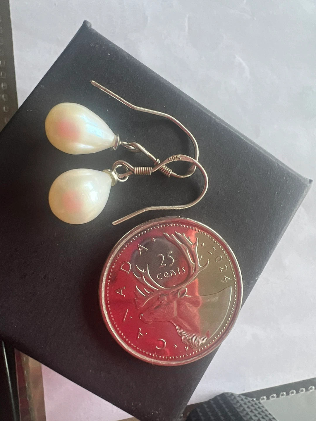 925 Pearl Drop Earrings - photo 2