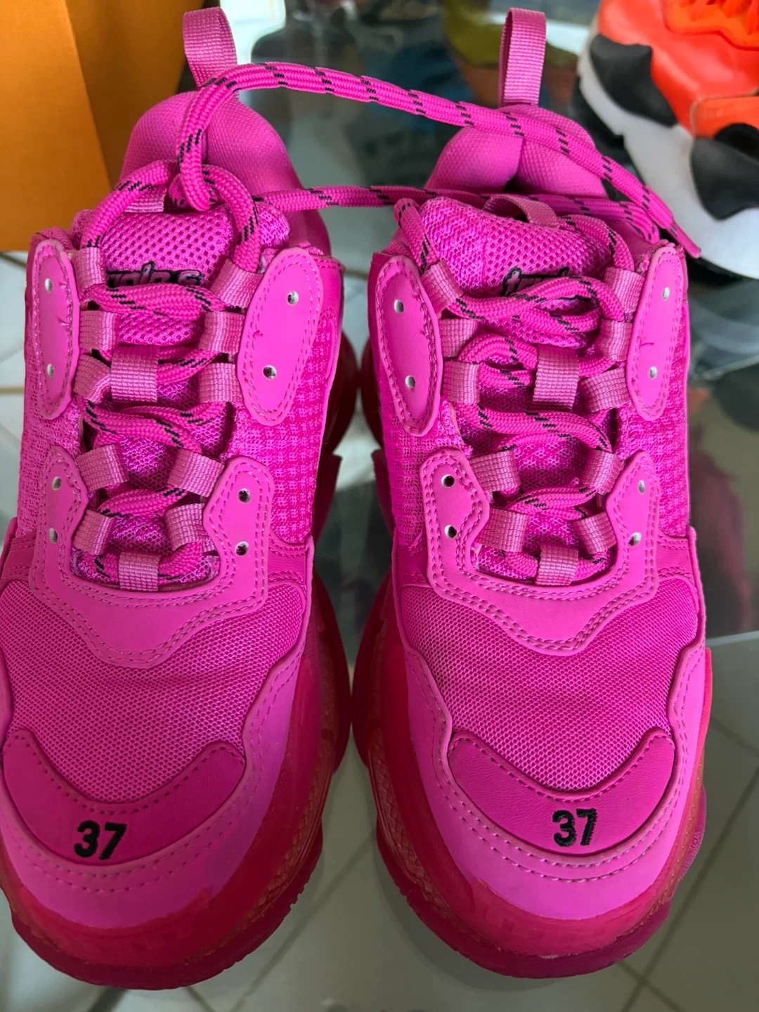 Balenciaga Triple S Pink Sneakers Size 37