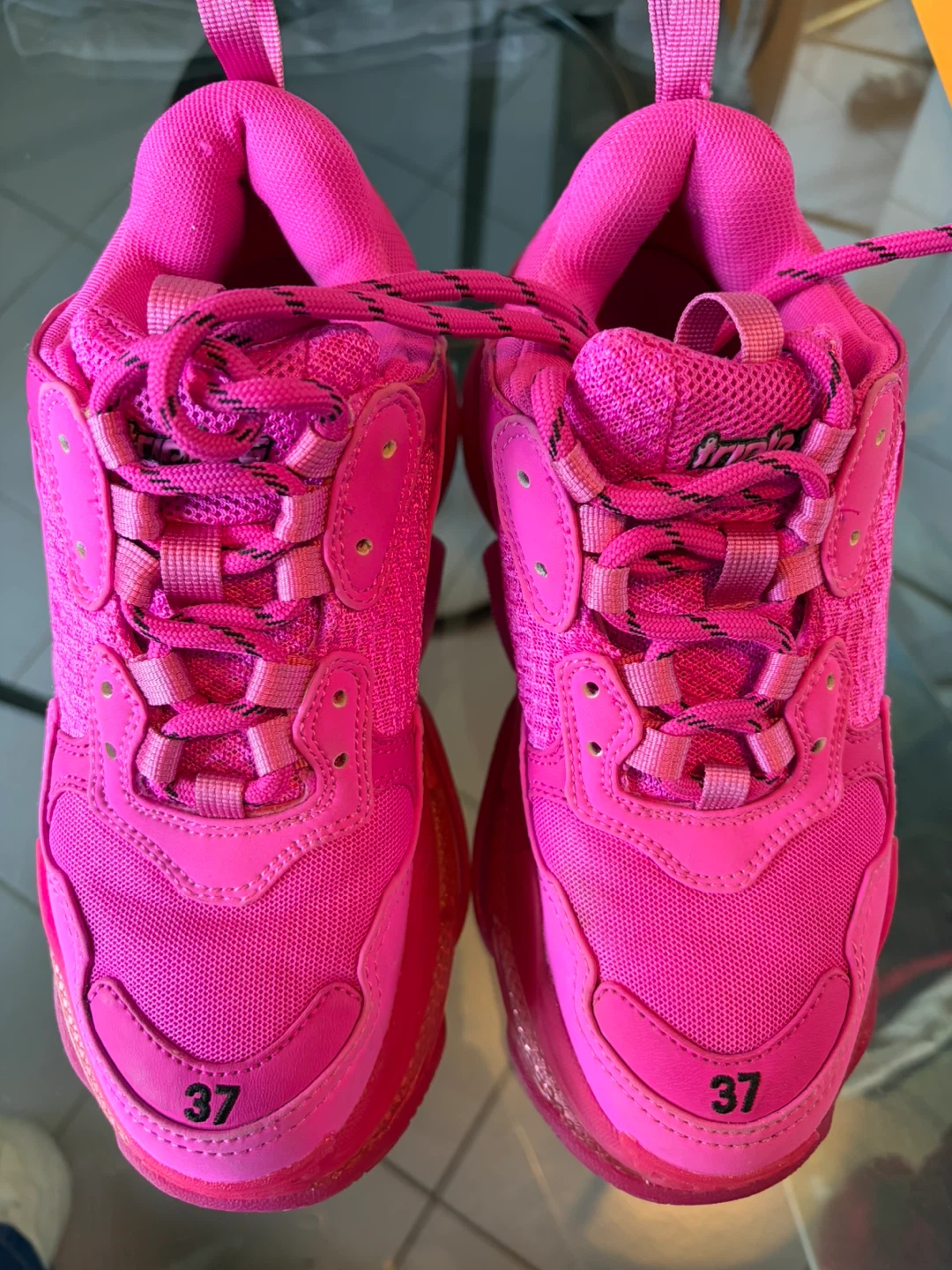 Balenciaga Triple S Pink Sneakers Size 37 - photo 2