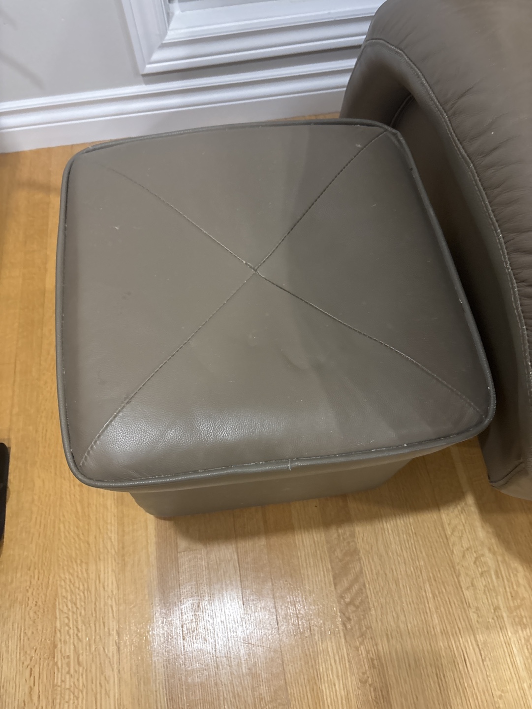 Tan Leather Loveseat Sofa - photo 3