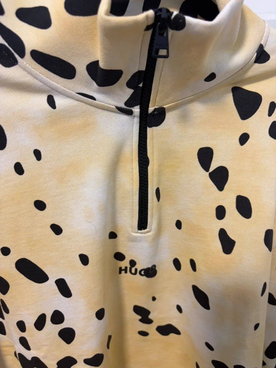 HUGO BOSS Dalmation Print 1/4 Zip Sweatshirt - photo 4