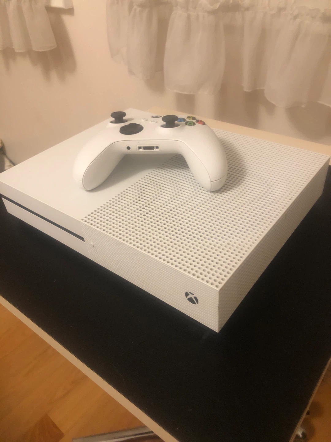 White Xbox One S Console with Controller