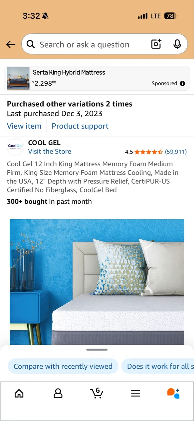 Cool Gel Full Size Memory Foam Mattress - photo 3