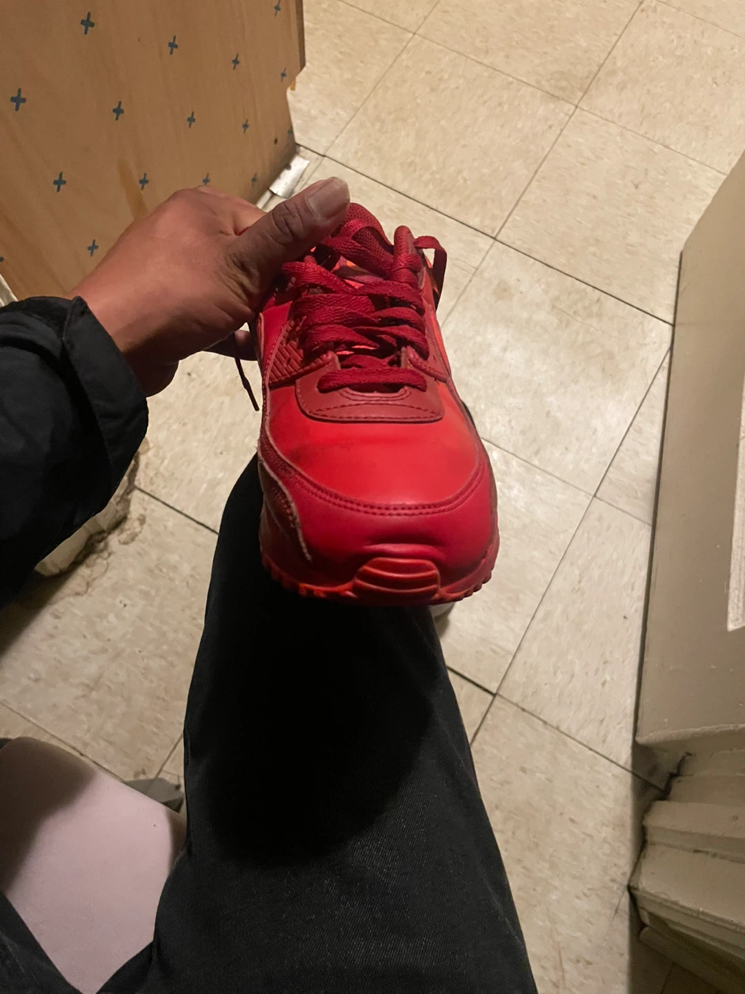 Nike Air Max 90 Red Men's Shoes Size 10.5 - photo 5