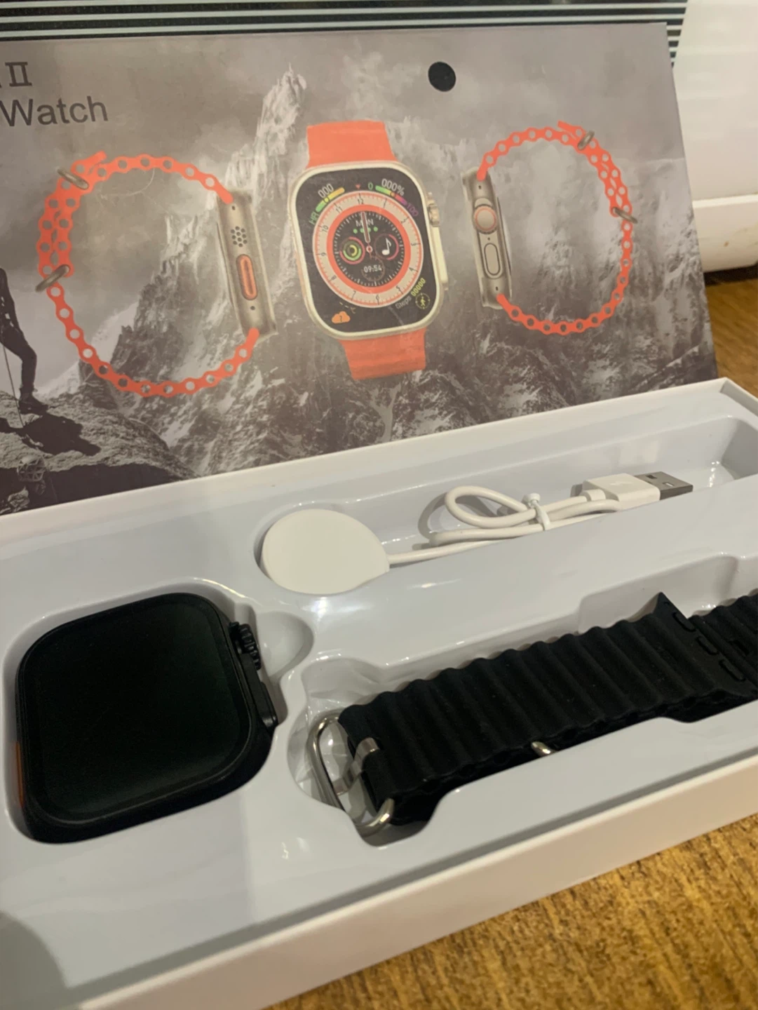 Ultra II Smart Watch with black bands - photo 3