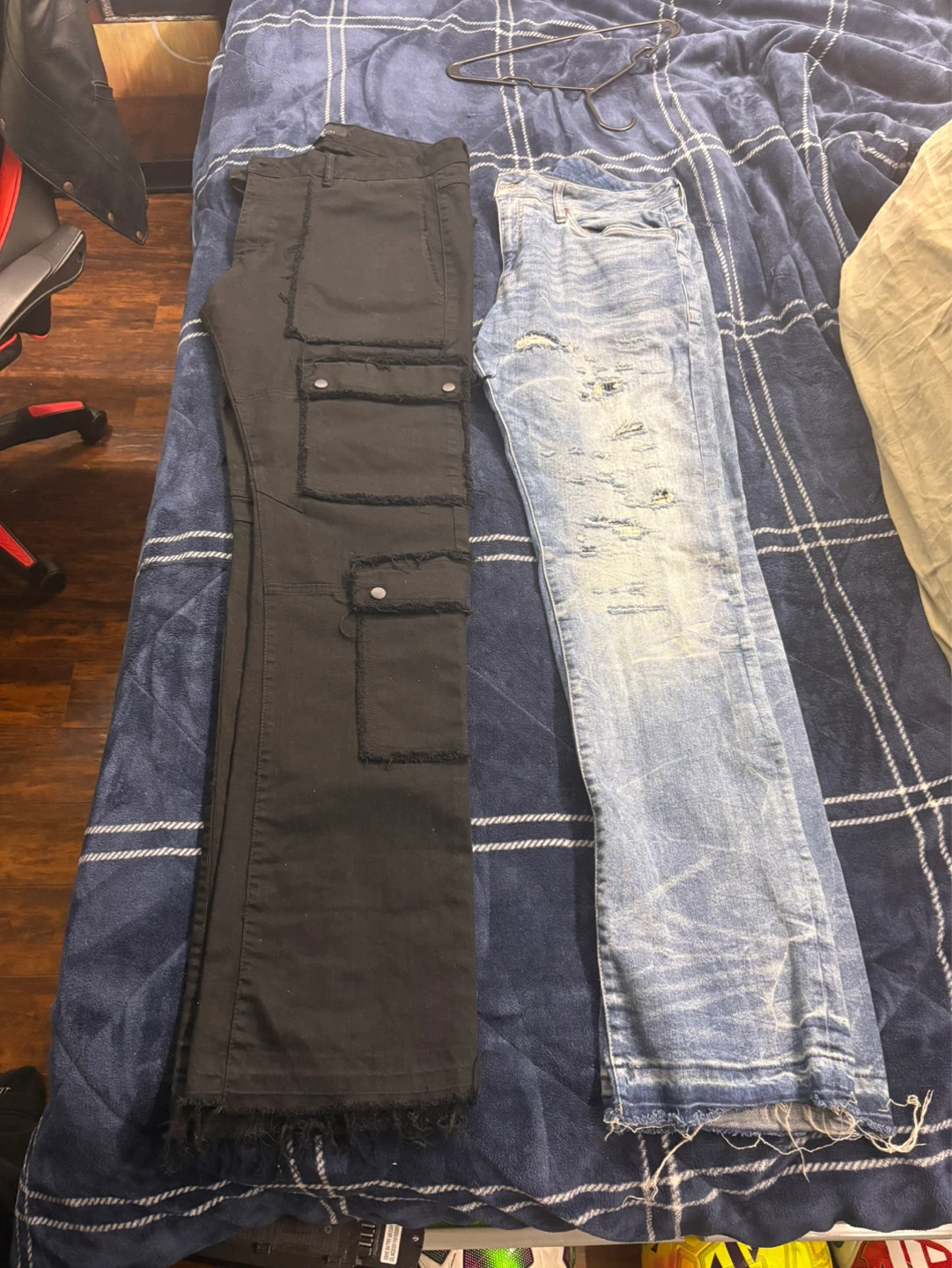 Men's Cargo Pants and Distressed Jeans