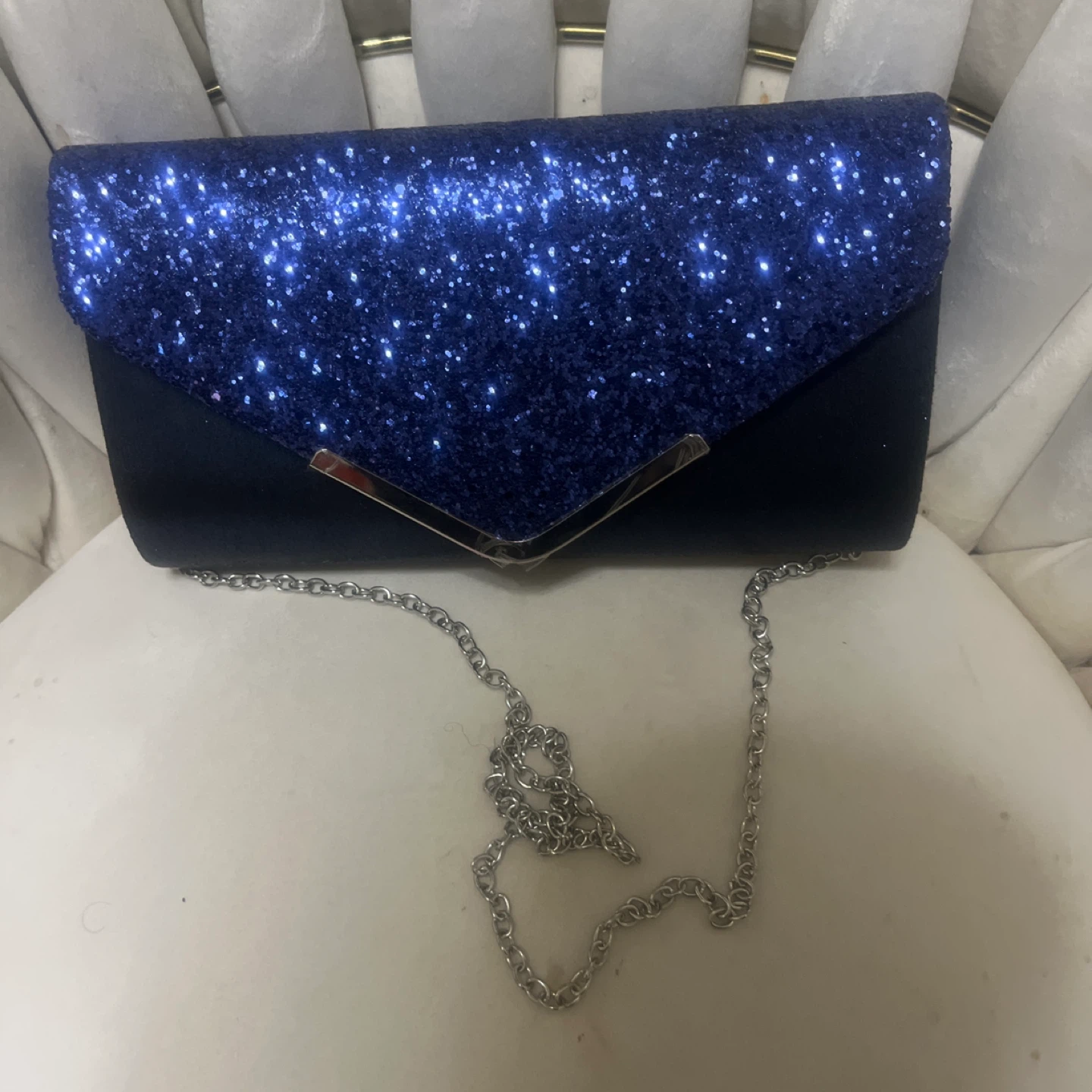 Sparkly Navy Blue Women's Clutch Purse - photo 2