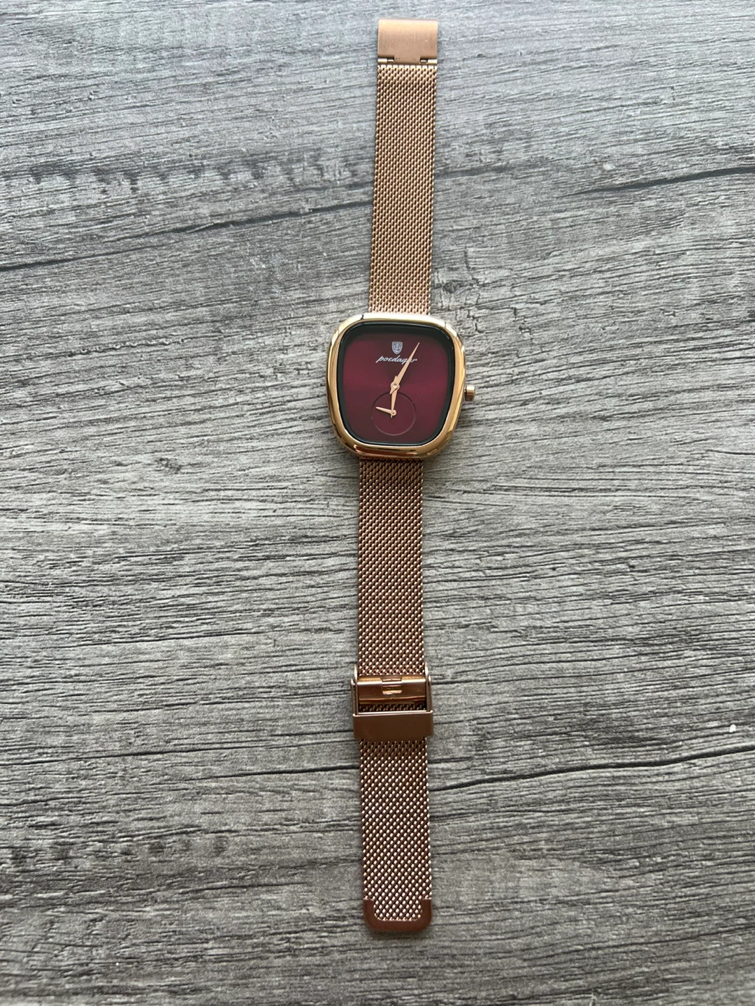Rose Gold Women Mesh Watch