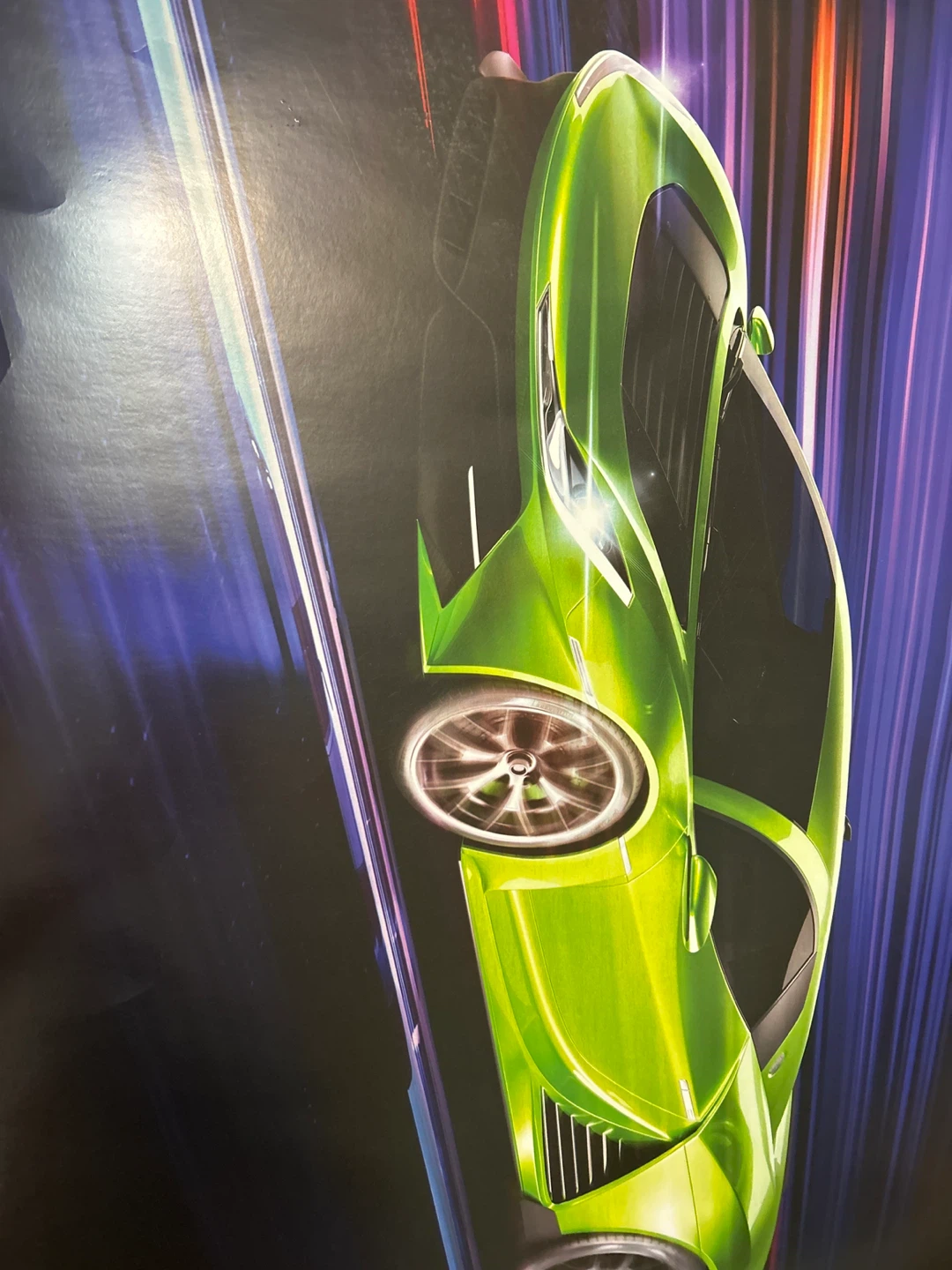 Green Concept Car Poster