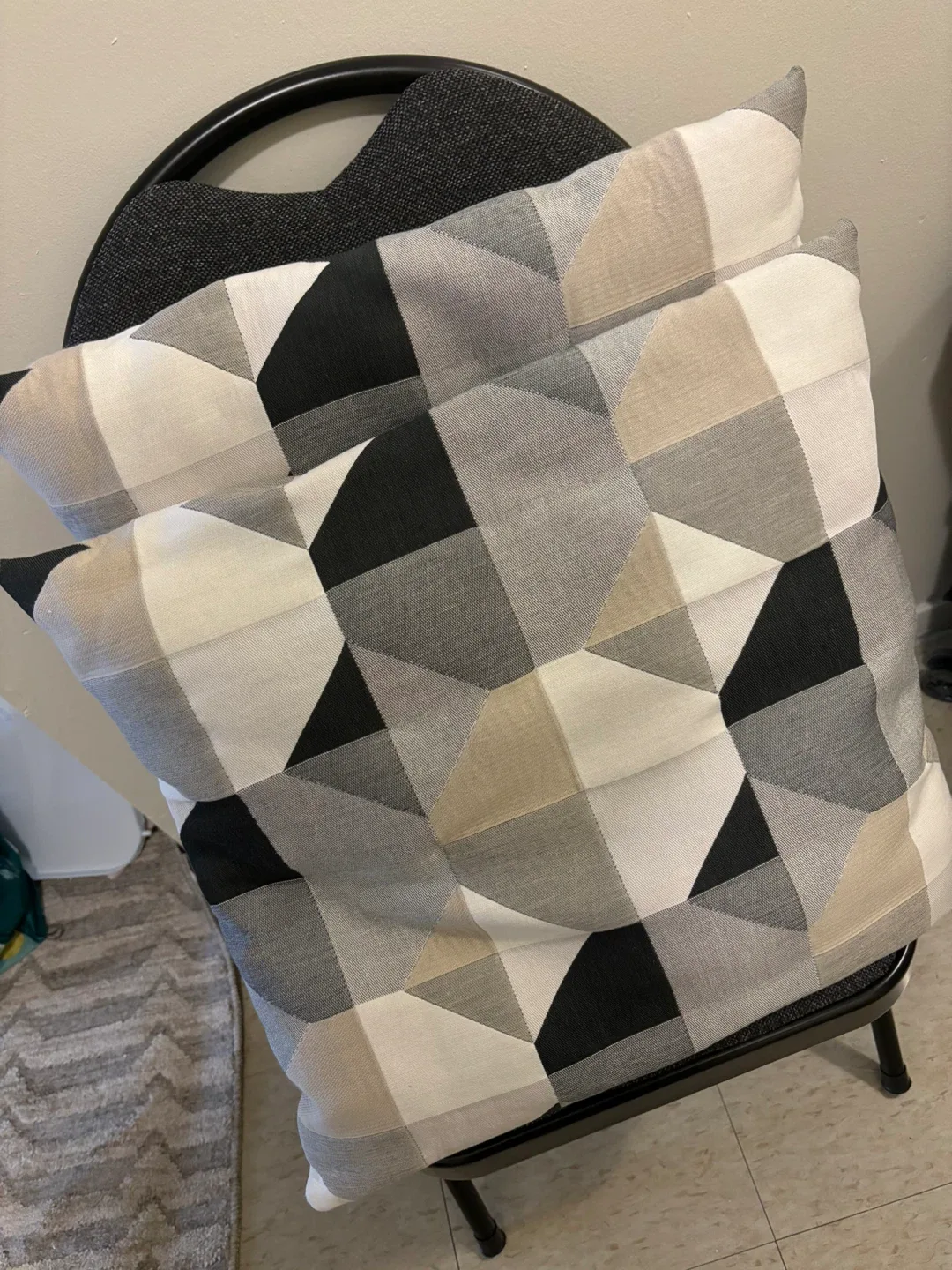 IKEA: ($5: Pair): 2= Cushions,Geometric Patterns)