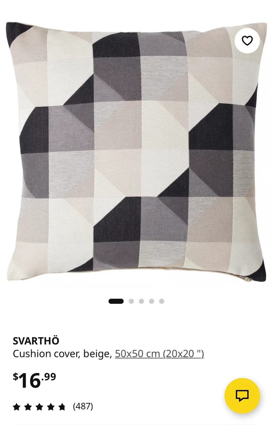 IKEA: ($5: Pair): 2= Cushions,Geometric Patterns) - photo 2